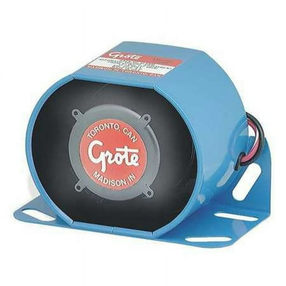 GROTE 73240 Back Up Alarm,82 to 107dB,Blue,3 In. H