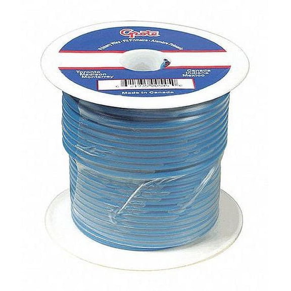 GROTE 87-7010 Primary Wire,14 Gauge,Blue,100 ft. Spool