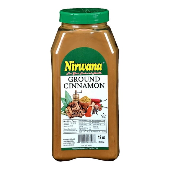 GROUND CINNAMON 19 OZ JAR BY NIRWANA