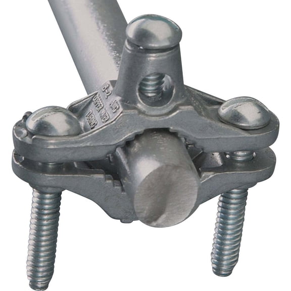 GROUND ROD CLAMP SILVER 6X4 INCH