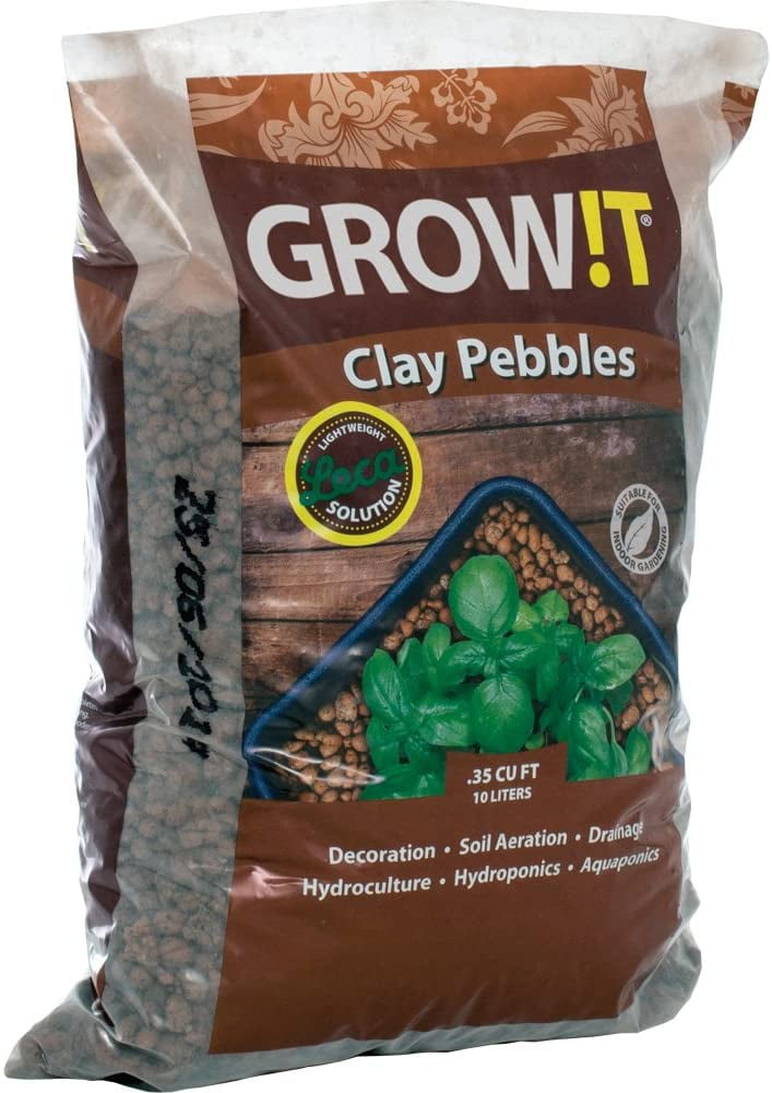 Hydro Crunch Expanded Clay Growing Media Hydroponic 10 l 8 mm Pebbles  DBAUS10L - The Home Depot