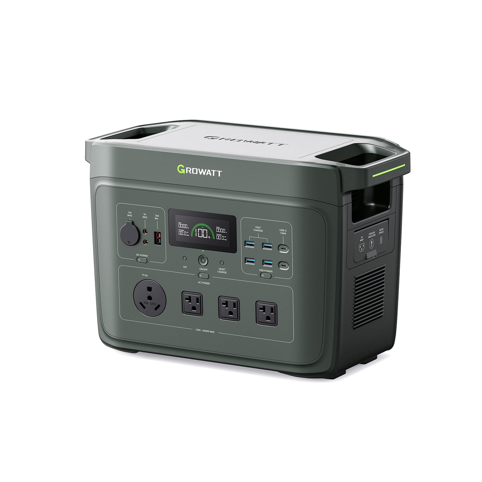 GROWATT Infinity 2000 Portable Power Station, 2048Wh Capacity LifePO4