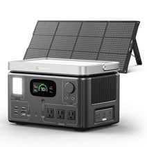 GROWATT VITA 550 Portable Power Station with 200W Solar Panel, 538Wh Capacity LiFePO4 Solar Generator, 600W AC Output for Outdoor Camping, RV, Home Backup, Emergency, off-Grid