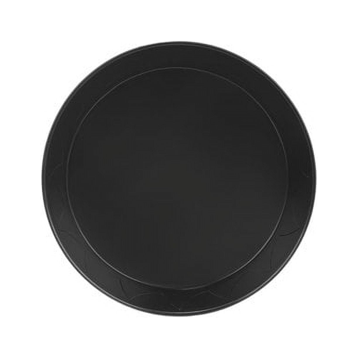 GROWDOTS 14 Inch Black Plant Saucer Heavy Duty Sturdy Drip Trays for