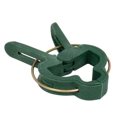 GROWDOTS 60 Pcs Small Plant Support Clips Gardening Plant and Flower Loop Gripper Clips Garden Plants Supporter Tool for Straightening Plant Stems Garden Clips Green