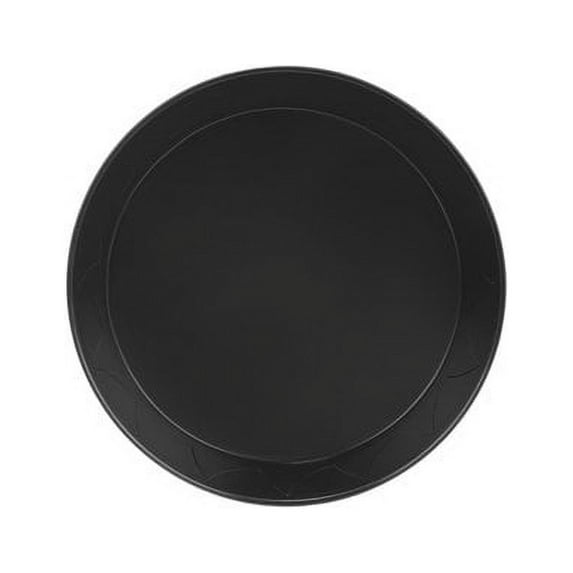 GROWDOTS Plant Saucer Plant Tray Drip Trays 8 Inch Round Black Plastic Flower Planter Saucers Plant Drainage Tray Black,1 Pack