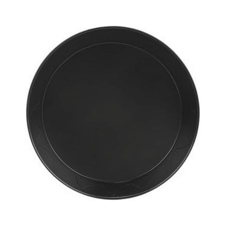GROWDOTS Plant Saucer Plant Tray Drip Trays 8 Inch Round Black Plastic Flower Planter Saucers Plant Drainage Tray Black,6 Pack