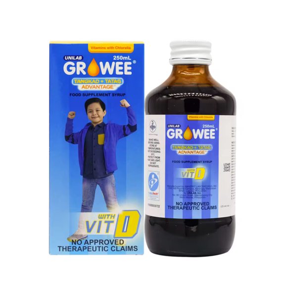 GROWEE Vitamins With Chlorella Growth Factor Syrup 250 mL