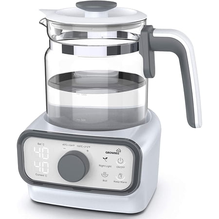 Grownsy Baby Instant Warmer Bottle Warmer Formula Dispenser Electric Kettle with Accurate Temperature Control for Formula