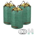 GROWORLD 3Pack 32 Gallon OIF8 Garden Waste Bag Leaf Bags Reusable