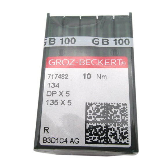 GROZ-BECKERT Needle in CKPSMS Clear Plastic Box- 100 GROZ-BECKERT Sewing Needle 135X5 DPX5 Many Sizes (DPX5 14/90)