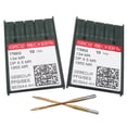thumbnail image 1 of GROZ-BECKERT Needle in CKPSMS Clear Plastic Box-20 Groz Beckert 134MR 1955MR DPX5MR Long-Arm Quilting Machine Needles (Needle Size:18/110), 1 of 2