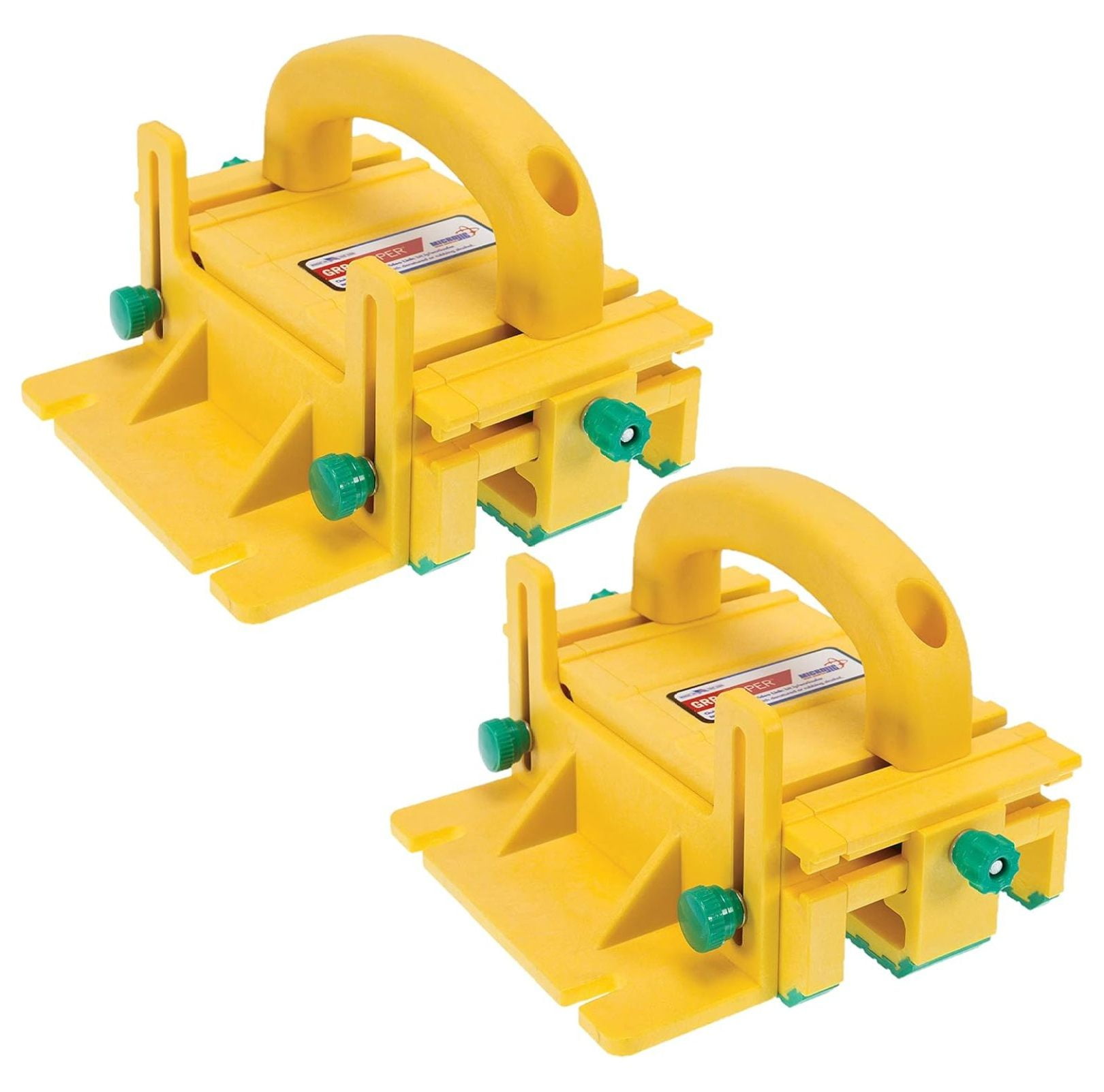 GRR-RIPPER -100 3D Adjustable Table Saw Pushblock, 2-Pack, Yellow