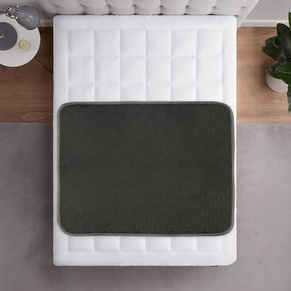 GRUENERDE Black Large Incontinence Bed Pads 35x60in Waterproof Washable Ultra Absorbent Mattress Protector Pads for Adults 1pcs