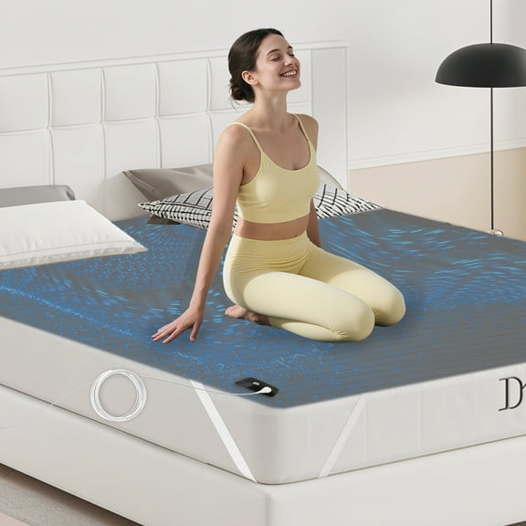 GRUENERDE Grounding Mat Grounding Bed Sheets for Better Sleep with 15ft Grounding Cord 90% Organic Cotton+ 10% Pure Silver Fiber 60x80in Gray