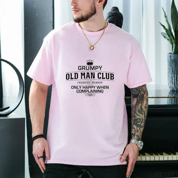 GRUMPY OLD MAN Club - Unisex Cotton T-Shirt Tee Shirt