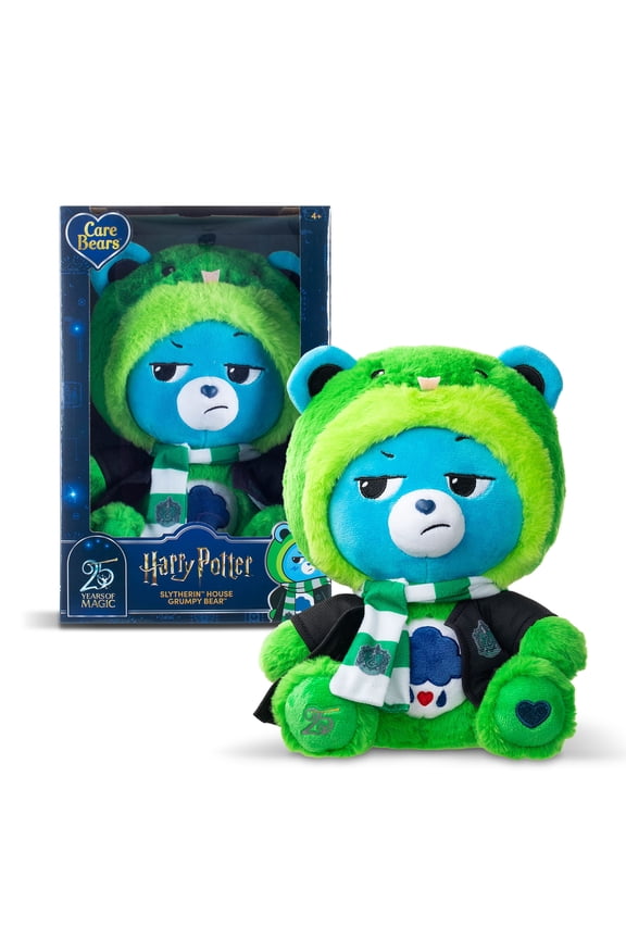 Harry Potter x Care Bears - Slytherin House Grumpy Bear 12" Plush