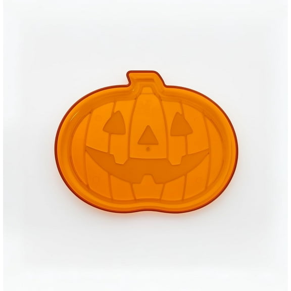 GRUPO MIRANDINHA Translucent Pumpkin Shaped Serving Tray Tableware Board Platter Halloween Party Decoration Candy Snack
