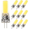 thumbnail image 1 of GRV G4 COB 2508 AC12V/DC12-24V 3Watts Cabinet LED Silicone Light Crystal 30W Halogen Track Bulb Replacement Cool White Pack of 10, 1 of 5