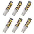 thumbnail image 1 of GRV T10 921 194 C921 13-5050 SMD Wedge LED Bulb Lamp Super Bright Warm White DC 12V Pack of 6, 1 of 5