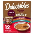 thumbnail image 1 of Delectables Gravy Senior 10+ Lickable Wet Cat Treat & Food Topper, Variety, 12 count, 1 of 11