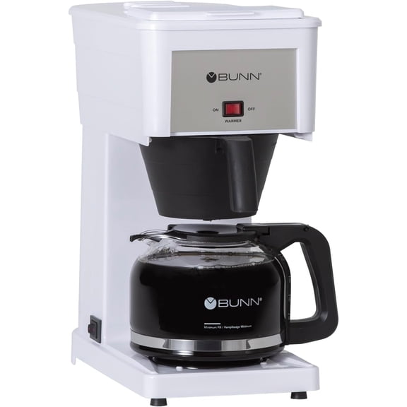 GRW Velocity Brew 10-Cup Home Coffee Brewer, White