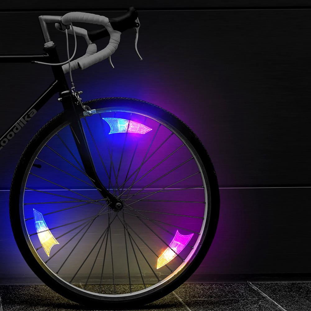 LED Bike Wheel Lights 4-Pack - Spoke Lights For Bicycles, Waterproof, Ultra Bright With Flashing Modes