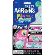 Crazy Aaron s #GRWM Mix Your Own Thinking Putty, Clear with Iridescent Colorizer, Ages 3 and Up
