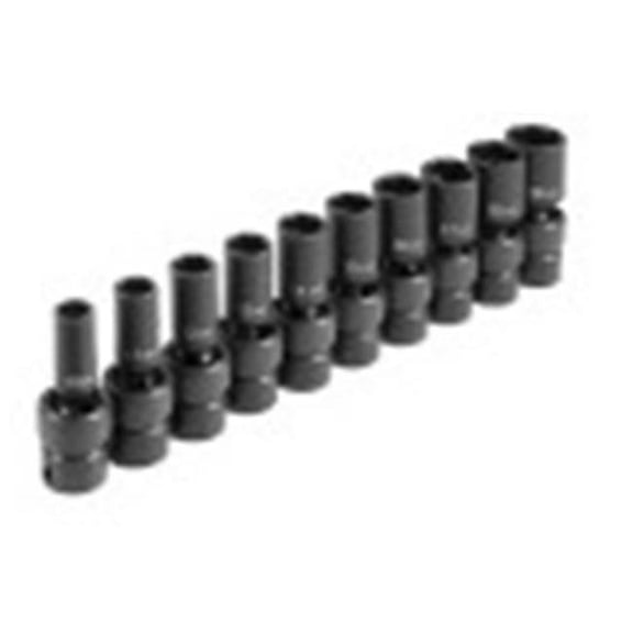GRY-1210UMSD Semi-Deep Metric Universal Socket Set - 0.37 in.