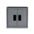thumbnail interactive-video image 1 of Hyper Tough Mini Tool Cabinet, 11.6-inch Gray Steel Storage with Double Doors & Top Mat, 1 of 11