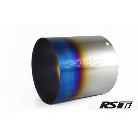 GReddy 115 dia. x 150 mm Burnt Titanium Tip for Revolution RS, RS-TI & RS-Race - 160 Rev RS