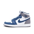 thumbnail image 1 of Big Kid's Jordan 1 Retro High OG True Blue/White-Cement Grey (FD1437 410) - 4.5, 1 of 5