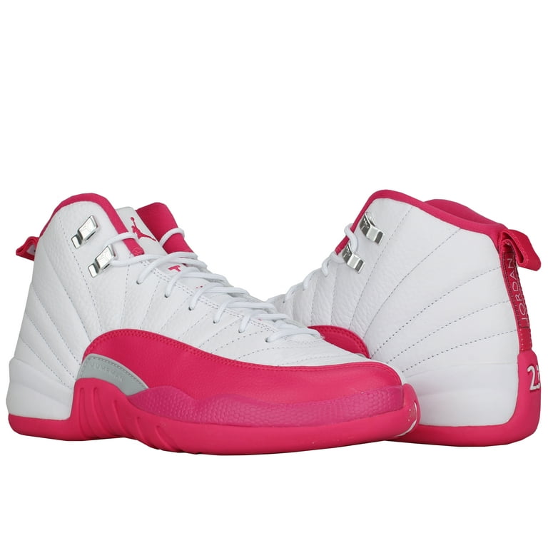 GS Air Jordan 12 Retro Dynamic Pink White Vivid Pink Metallic Silver 2016 SKU 510815 109 Walmart