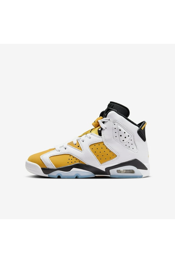 (GS) Air Jordan 6 Retro 'White / Yellow Ochre' (2024) 384665-170