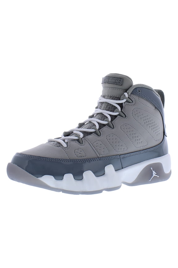 Air Jordan 9 Retro GS Boys Shoes Size 5, Color: Medium Grey/Cool Grey/White