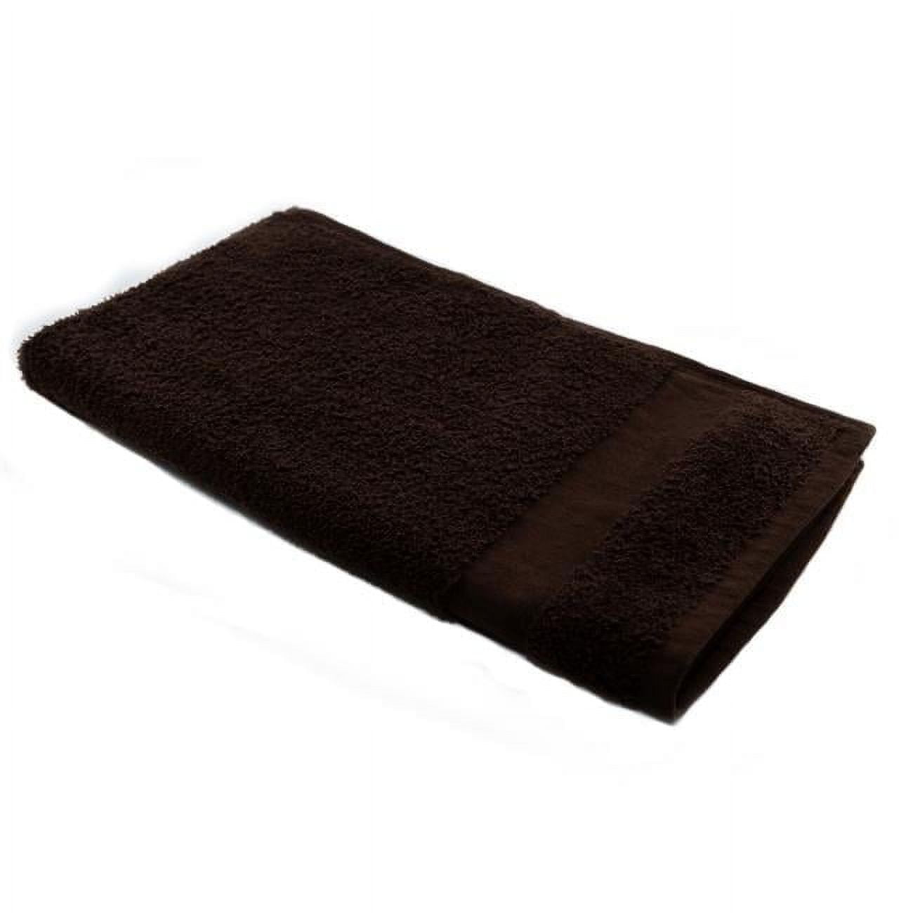 GS Collection Bleach Proof Salon Hand Towels, Hazelnut Brown - Pack of 12
