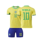 GS Neymar Jr. #10 Kid/Youth Set -Brazil Home -Size 6 (Youth X-Small)
