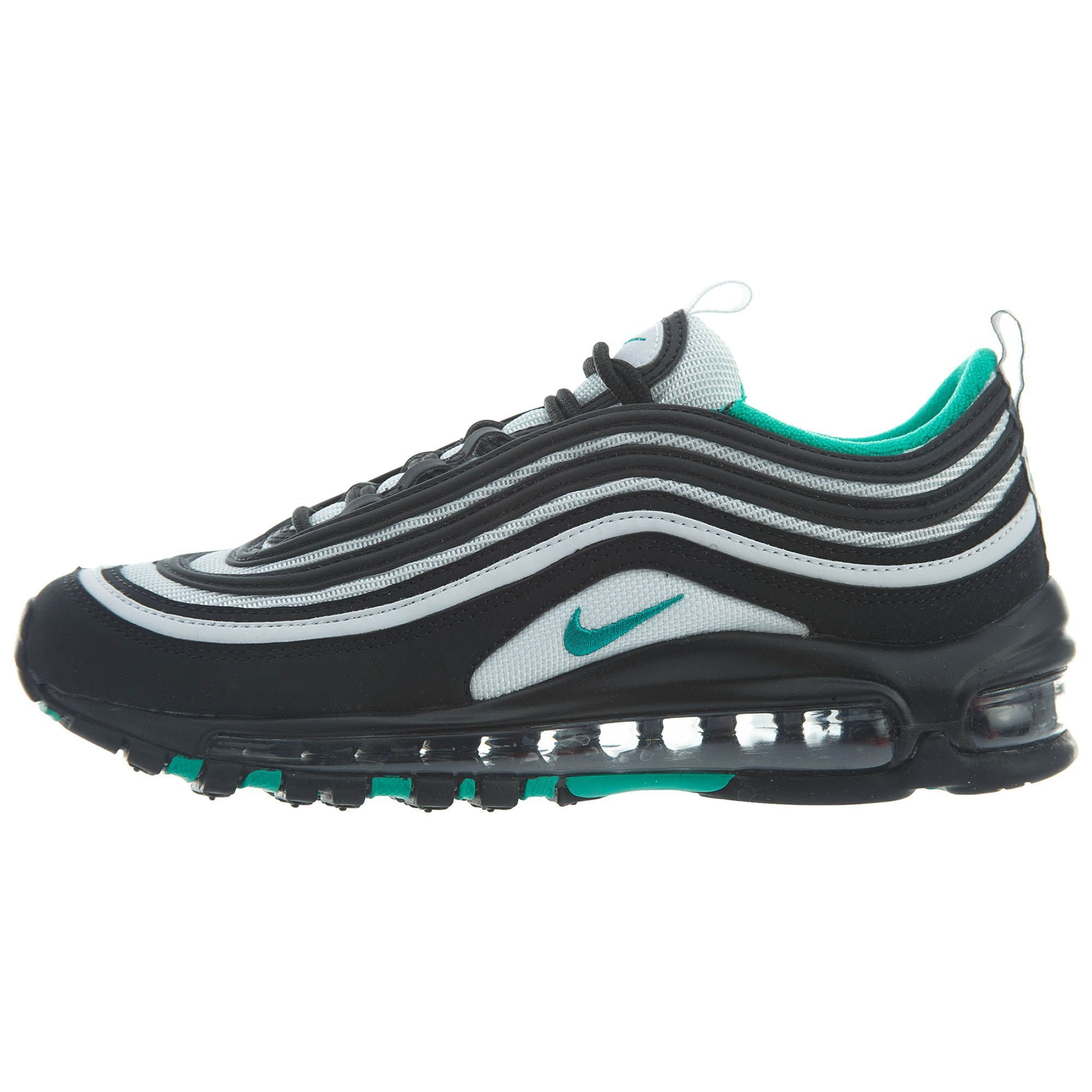 Big Kid s Nike Air Max 97 Black Clear Emerald White 921522 006