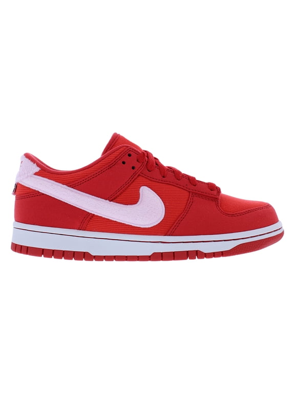 Dunk Low GS Boys Shoes Size 4.5, Color: Fire Red/Pink Foam/Light Crimson