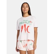 Flaming Hot Cheetos Women's and Women's Plus Sleep Tee and Shorts Pajama Set from Grayson Social, 2-Piece, Sizes XS-3X