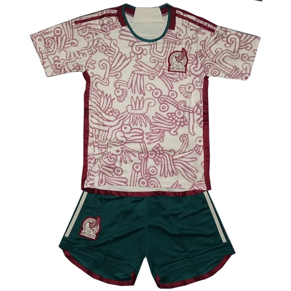 GS Soccer Mexico White Away Kid/Youth Soccer Set- Size 2T