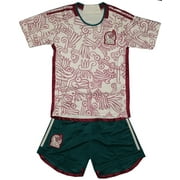 GS Soccer Mexico White Away Kid/Youth Soccer Set- Size 2T