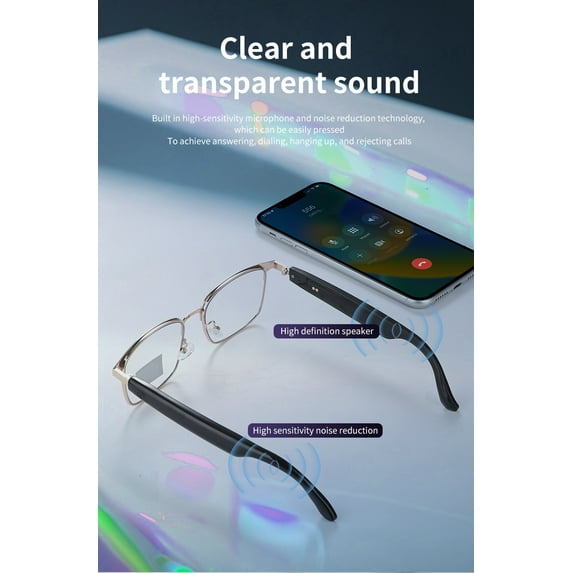 GS06 Smart Color-changing Bluetooth Glasses Body Weight Only 33g Color Change In 3 Seconds For Call/Music /Driving/Navigation