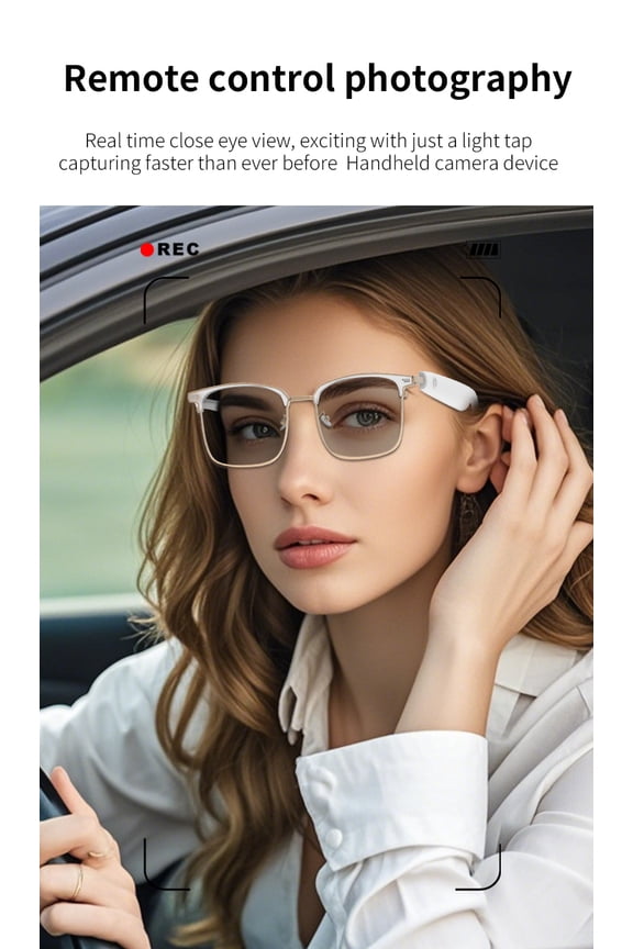 GS13Fashion Bluetooth Glasses Smart Glasses Listening To Music Talking Sunglasses UV400 Ultraviolet Polarized Lenses Intelligent