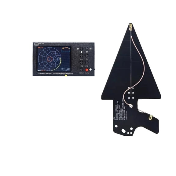 GS320 Vector Network Analyzer 6GHz HT6 Log Periodic Antenna Measuring Voltage Standing Wave Ratio 6-9dB EMC Broadband ,Easy to Use