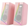 thumbnail image 1 of GS520 RGB Desktop Speakers, 2.0 Channel PC Computer Stereo Speaker with 6 Colorful LED Modes, Enhanced Sound and Easy-Access Volume Control, USB Powered w/ 3.5mm Cable, 1 of 9