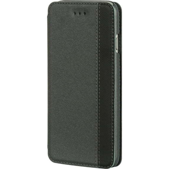 GSA 2-Tone Flip Wallet Flap Case For iPhone 6 & 6s - Gray/Black