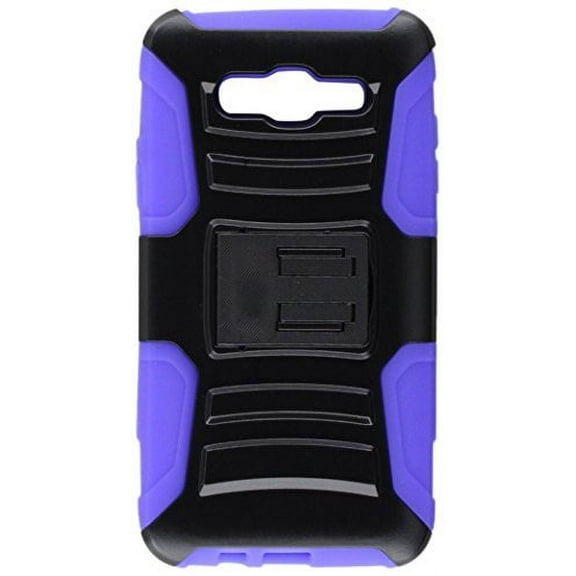 GSA Armor Hybrid Kickstand Case For Samsung Galaxy J7 (2015), J700 - Black/Blue