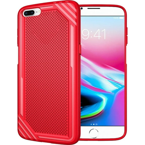 GSA Armor Lite Candy Case For iPhone 8 Plus/7 Plus/6 Plus (5.5") - Red
