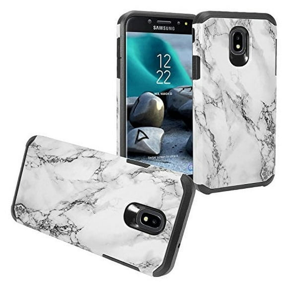 GSA Astronoot Marble Hybrid Case For Samsung Galaxy J7 (2018), J737 White